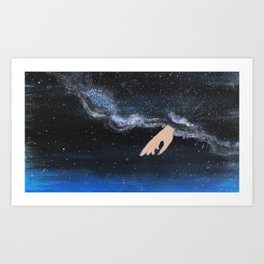 Milky Way with her Art Print