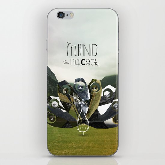 Mind the Peacock! iPhone & iPod Skin
