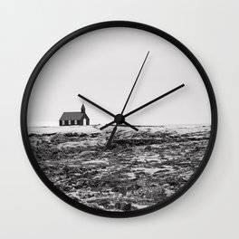 Black and White Photograph - Travel photography Wall Clock