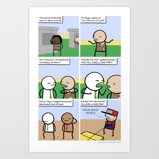 Antics #044 - OUTSIDE QUEST: PART 3 Art Print