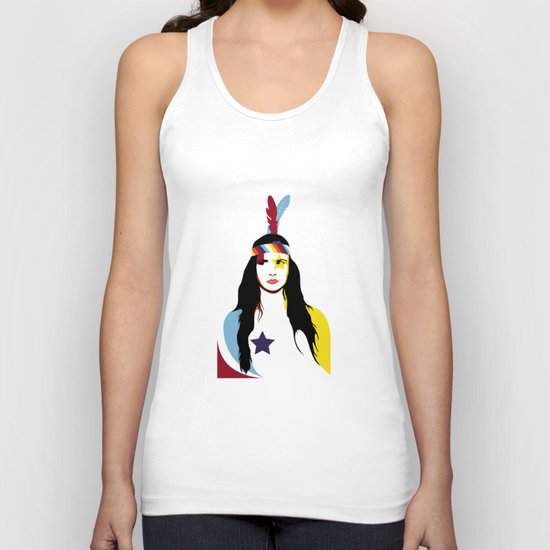 =Juliette Lewis///White= Unisex Tank Top
