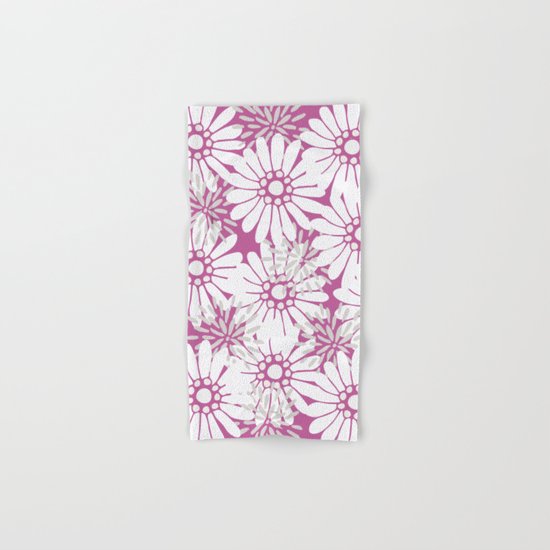 Summer Flowers Purple Hand & Bath Towel
