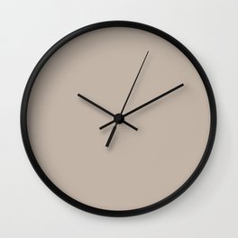 Light Beige Solid Color Pairs with Sherwin Williams Heart 2020 Forecast Color - Diverse Beige SW6079 Wall Clock