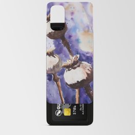 Poppy Pods Watercolour Painting by Monika Android Card Case