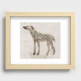Paddy the Wolfhound Recessed Framed Print