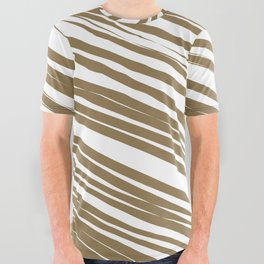 Brown stripes background All Over Graphic Tee