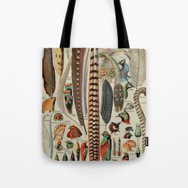 Feathers (Plumes) Vintage French Poster by Adolphe Millot Tote Bag