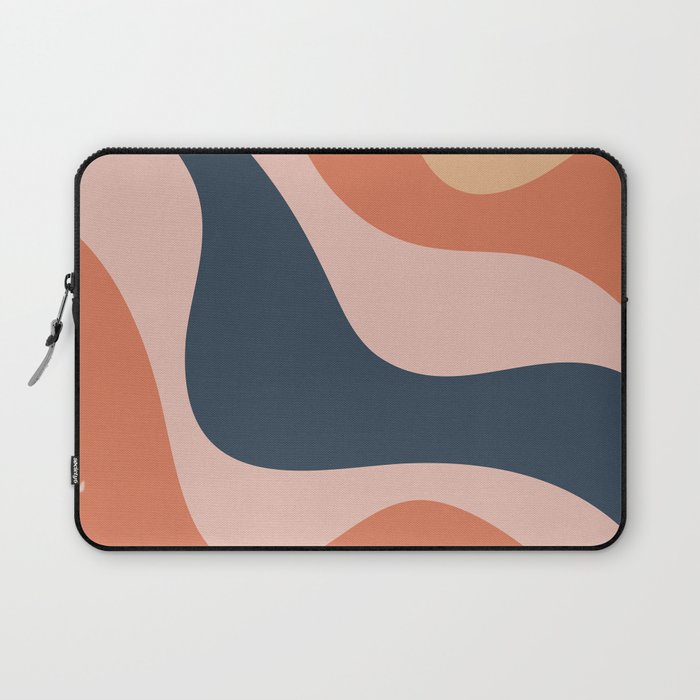 Colorful abstract waves design Laptop Sleeve