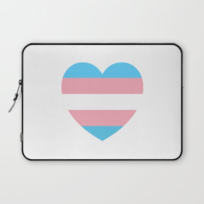 Trans Pride Heart Laptop Sleeve