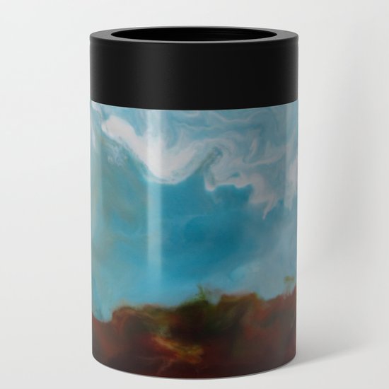 Cypress Trees Encaustic Wax Painting By Seasons Kaz Sparks Can Cooler By Saltyraven Society6
