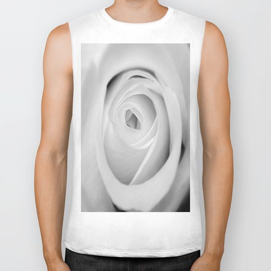 BWwhite Rose 2 Biker Tank