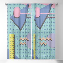 Memphis Pattern 14 - 80s Retro Sheer Curtain