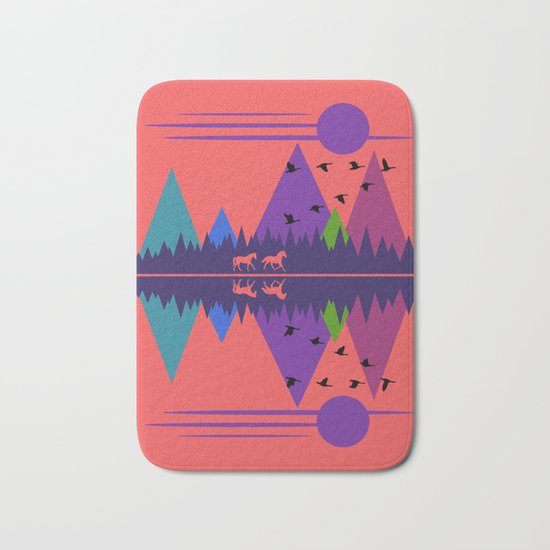 Wild Horses #1 Bath Mat