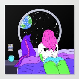 Alien Girl Canvas Print