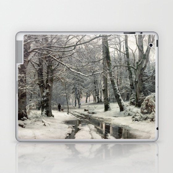 Beech Forest, Winter, 1881 by Anders Andersen-Lundby Laptop & iPad Skin