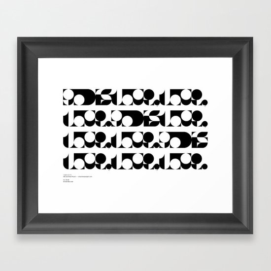 God is Love, Love, Love (by Eric Smith) Framed Art Print