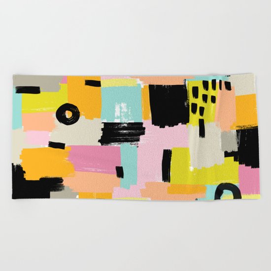 Color section001 Beach Towel