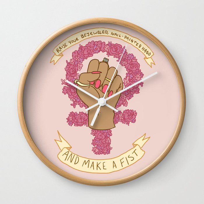 Femme Is Not Fragile Wall Clock