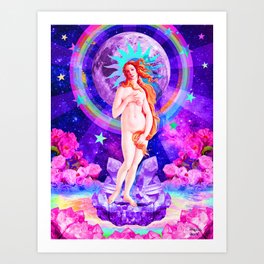 Psychedelic Venus Art Print