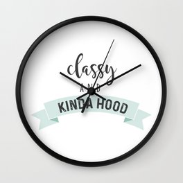Classy & Hood Wall Clock