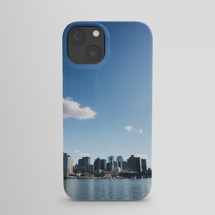 Boston City Skyline in the Sun iPhone Case