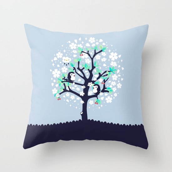 Bloomy Throw Pillow
