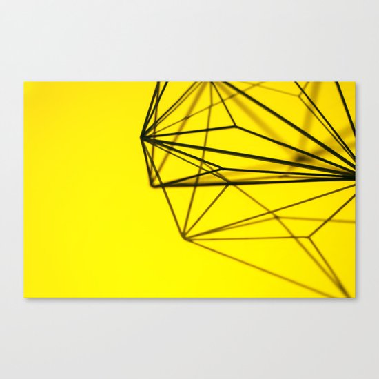 Yellow shape Canvas Print