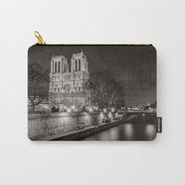 Notre Dame Cathedral, Paris, France on the River Seine black and white photograph / art photography Carry-All Pouch | Paris, Black And White, French, Seine, Iledelacite, Photos, Photo, River, Parisian, Leftbank 