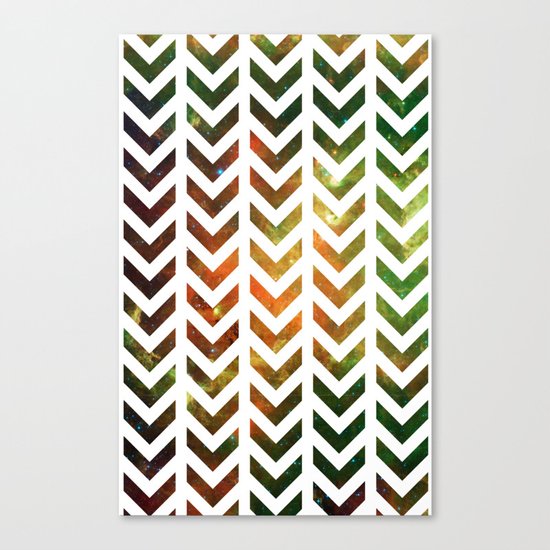 Nebula Chevrons Canvas Print