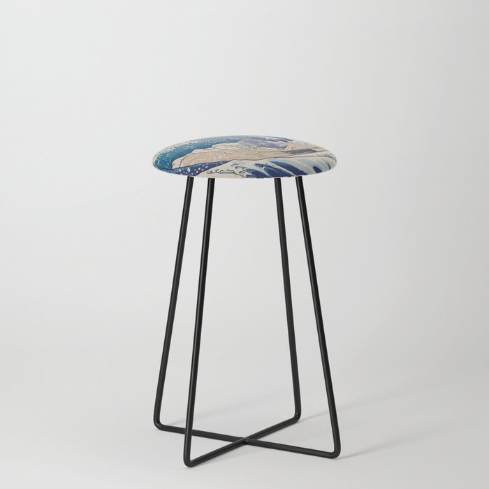 The Great Wave - Space Shuttle Night Counter Stool