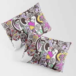 Tao of immortality (chinese cubism illustration) Pillow Sham