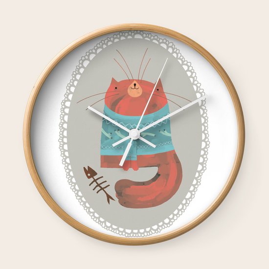 cat Wall Clock