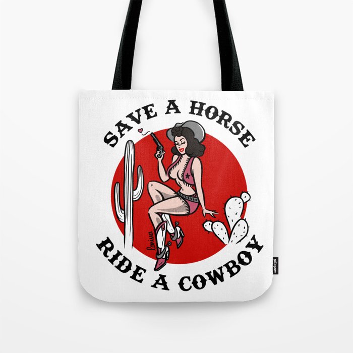 Ride a Cowboy Tote Bag