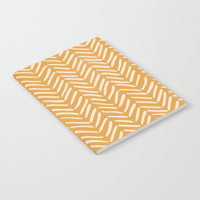 Arrow Lines Pattern in Yellow Gold Shades 1 Notebook