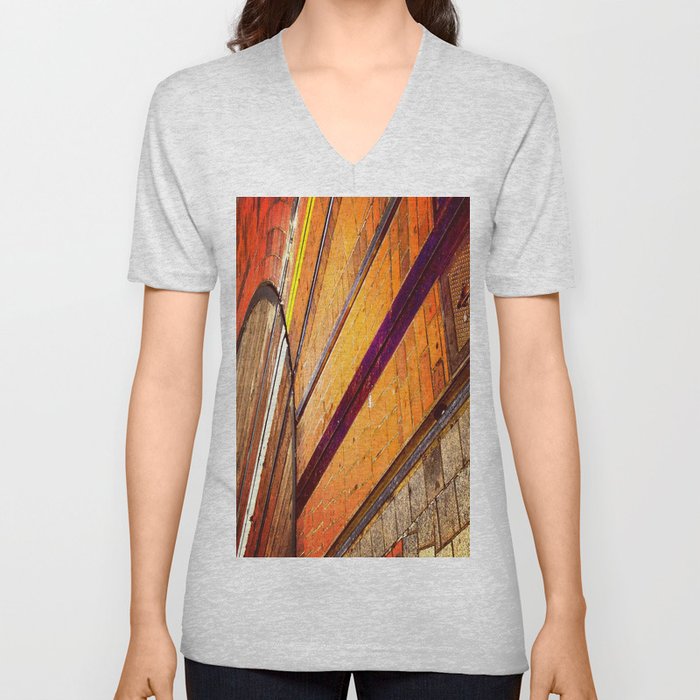Cable Car Spin V Neck T Shirt