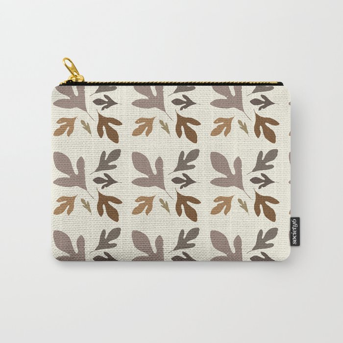 Multi leaves neutral Carry-All Pouch