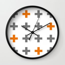 Swiss cross / plus sign Wall Clock