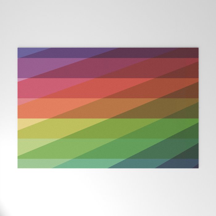 Fig. 040 Rainbow Stripes Welcome Mat