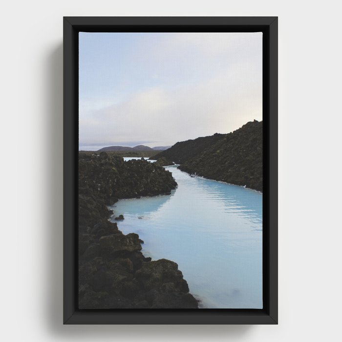 Pool Framed Canvas | Photography, Blue-lagoon, Iceland, Photography, Digital, Natural-springs