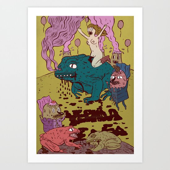 black toad Art Print