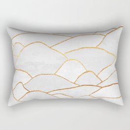 White Hills Rectangular Pillow