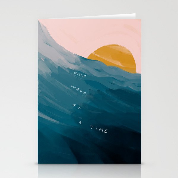 "One Wave At A Time" Stationery Cards