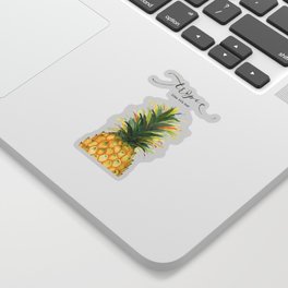 Tropic Like it's Hot Pineapple Sticker