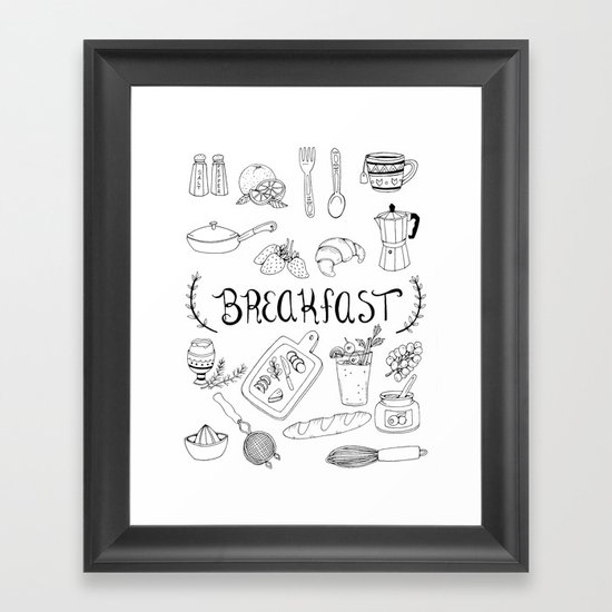 Breakfast Framed Art Print