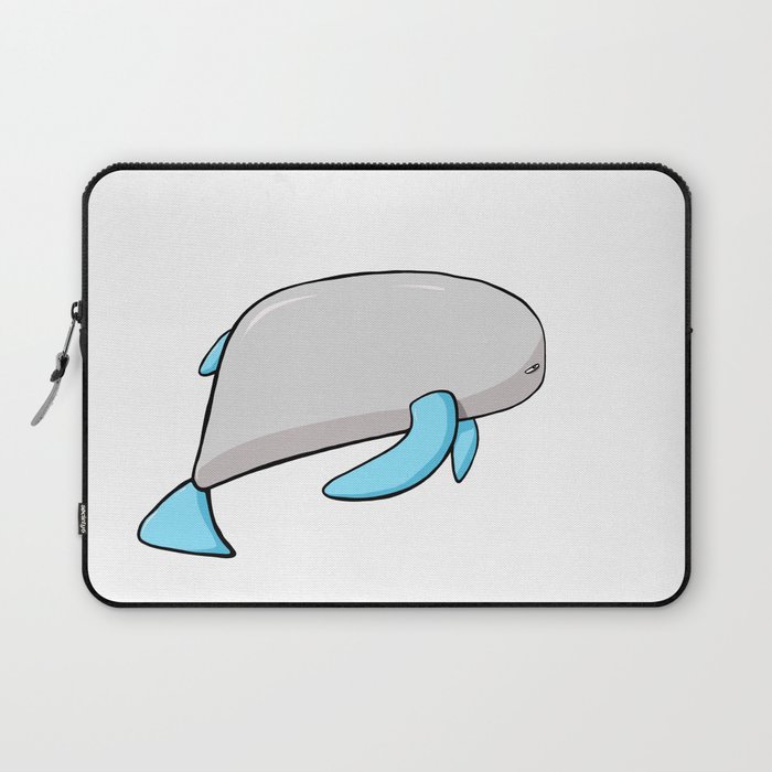 Scribble2Masterpiece - PLUMP WHALE from the Ocean! Laptop Sleeve