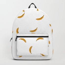 Bananas Fruit Illustration Backpack | Funnytshirt, Pattern, Vegetarian, Fruit, Tshirtvegetarian, Vegetables, Banana, White, Healthy, Background 