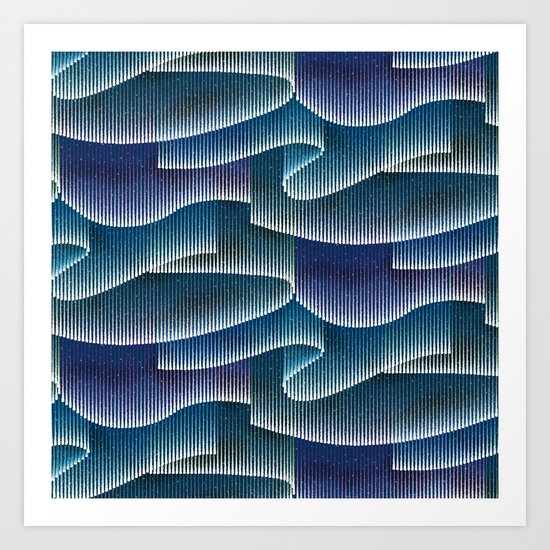 Aurora Borealis_Color Sky Lights Art Print