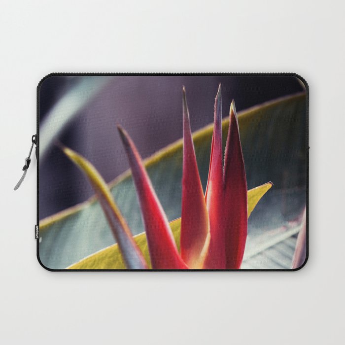 Exotic Beauty With Palm Leaves Laptop Sleeve