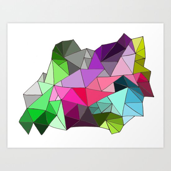 perfect colors in an imperfect configuration Art Print