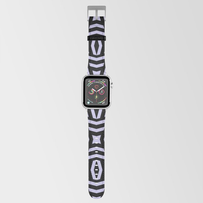 Black and Purple Tessellation Line Pattern 26 Pairs DE 2022 Popular Color Violet Gems DE5940 Apple Watch Band